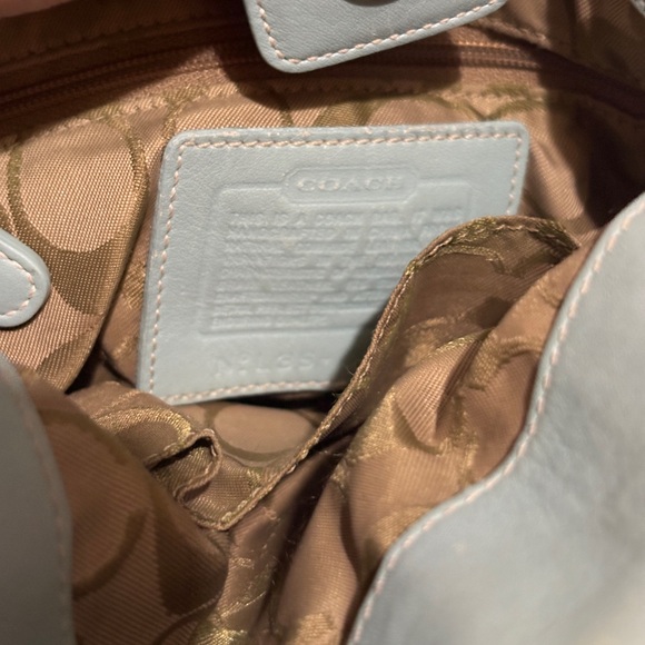 Coach Light Blue Shoulder Bag - Picture 8 of 9